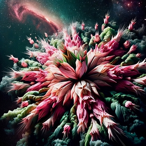 ai artist debra amerson plant artistrypink flower