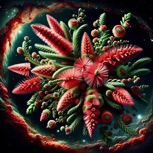 ai artist debra amerson plant artistryred bottle