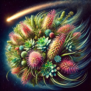 gravalia plant planet ai art Debra Amerson Deeper