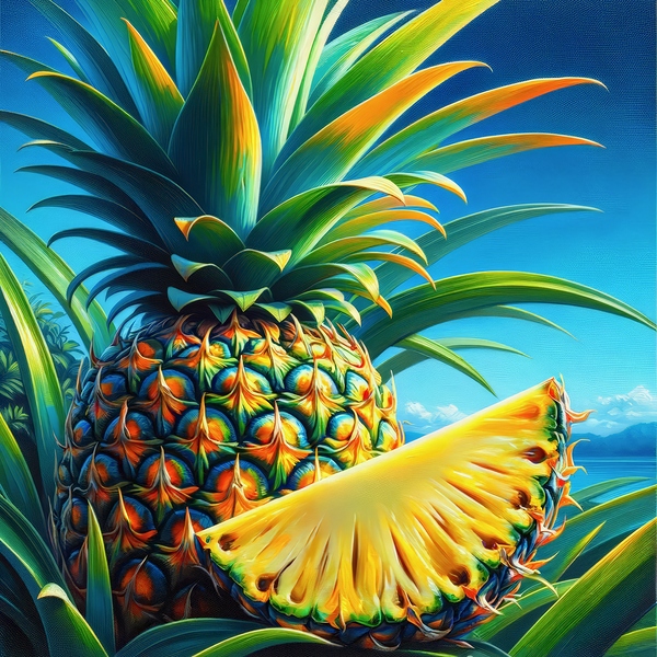  pineapple ai artist debra amerson copyright 2024 Print