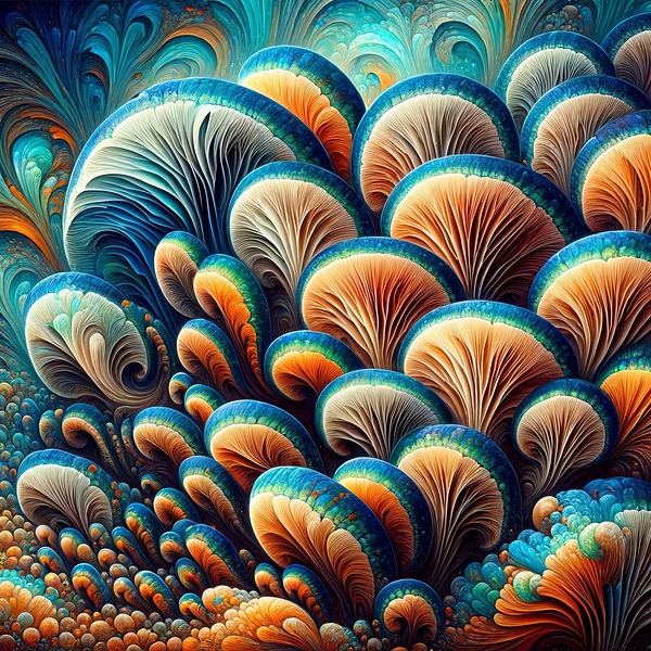 ai artist debra amerson plant artistry abstract b Print