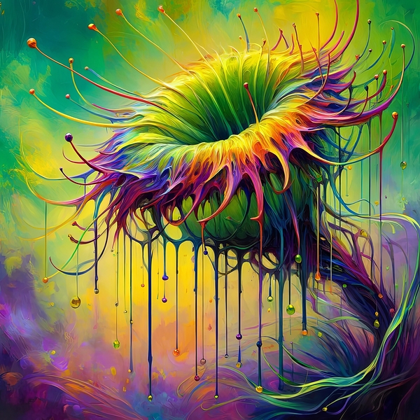 ai artist debra amerson plant artistry abstract c Print