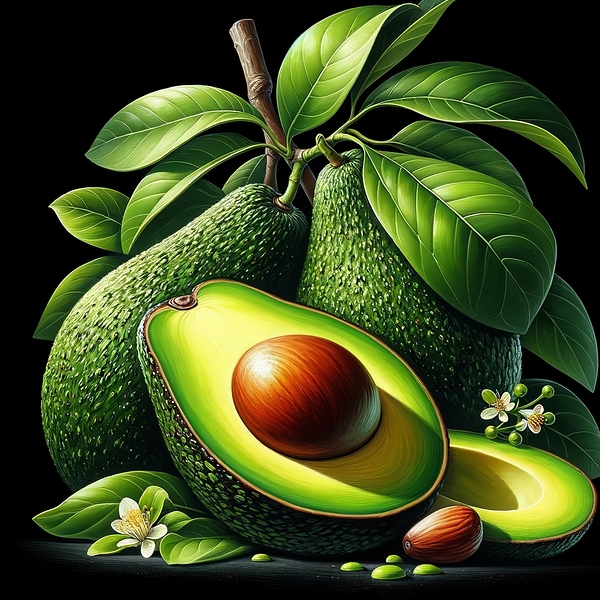 ai artist debra amerson plant artistry avocados c Print