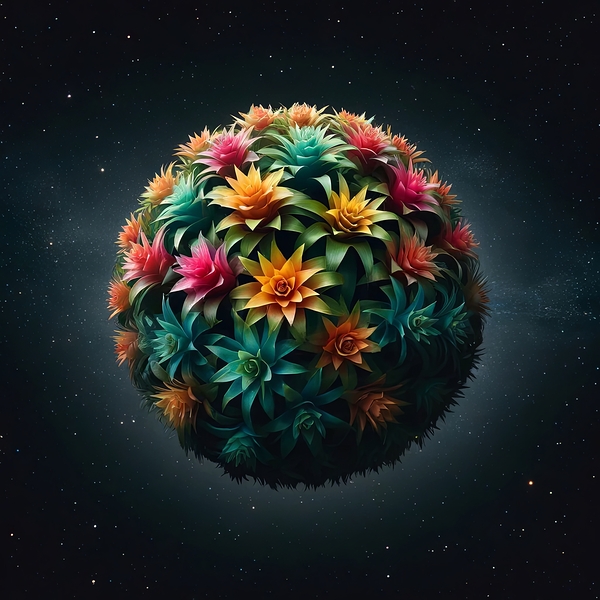 ai artist debra amerson plant artistry colorful g Print