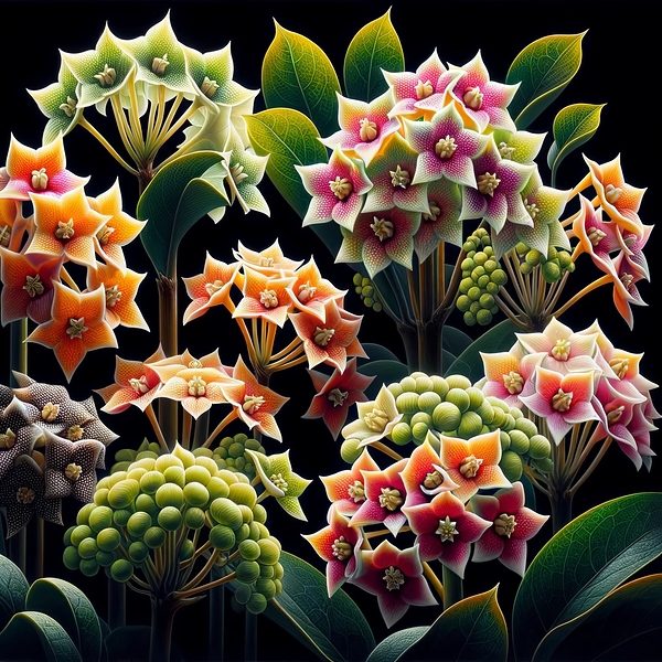ai artist debra amerson plant artistry hoya tiny  Print