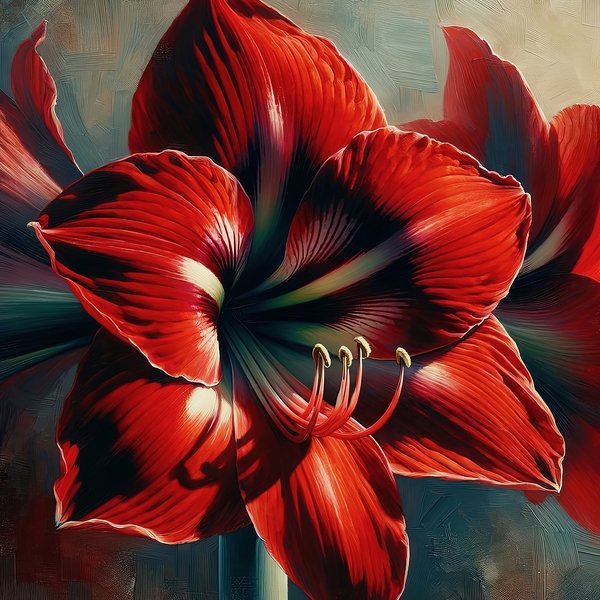 ai artist debra amerson plant artistry red amaryl Print