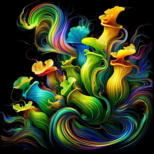 ai artist debra amerson plant artistryabstract pi Print