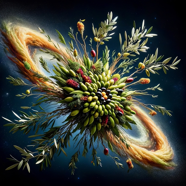 ai artist debra amerson plant artistryolive satur Print