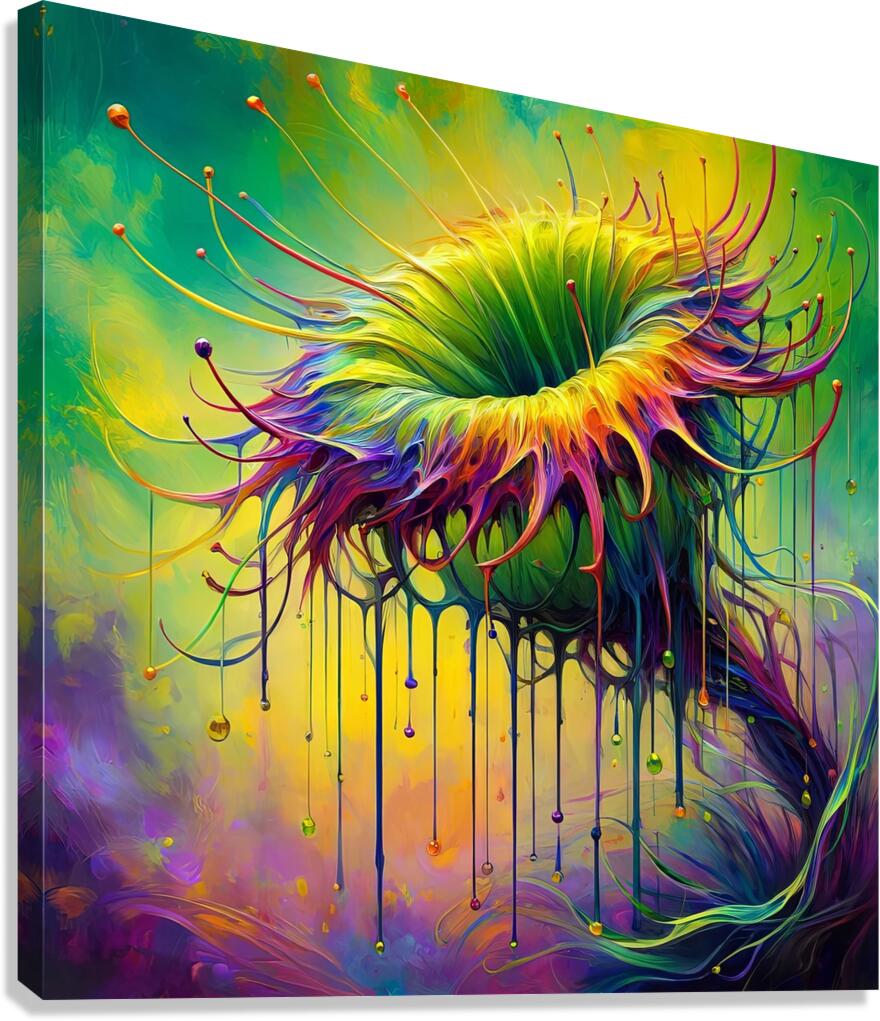 ai artist debra amerson plant artistry abstract c Canvas Print