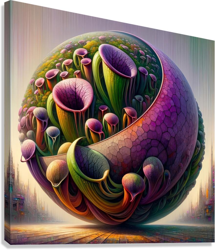 ai artist debra amerson plant artistry abstract g Canvas Print