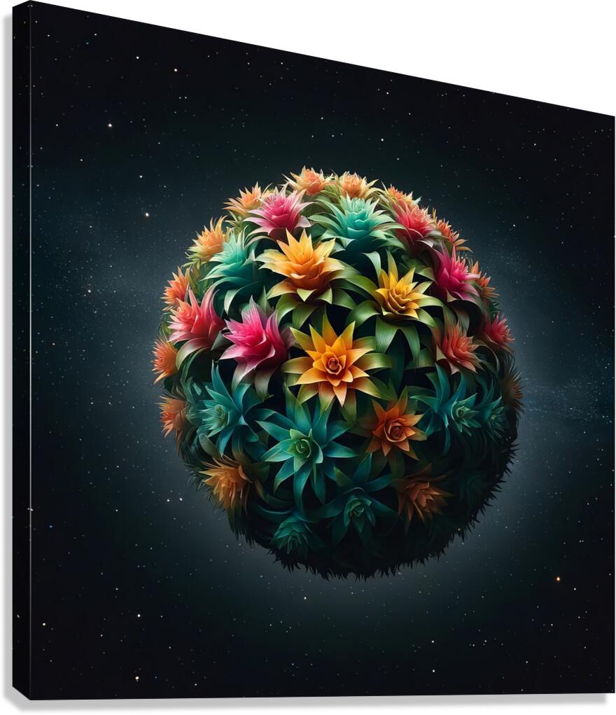 ai artist debra amerson plant artistry colorful g Canvas Print