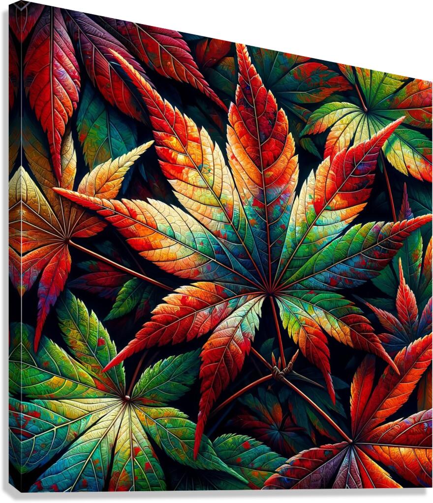 ai artist debra amerson plant artistry japanese m Canvas Print