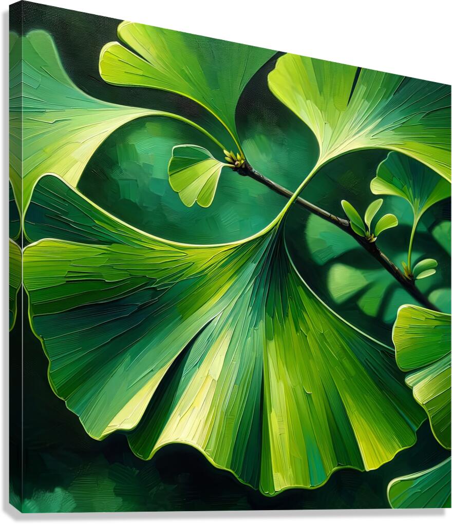 ai artist debra amerson plant artistry green gink Canvas Print