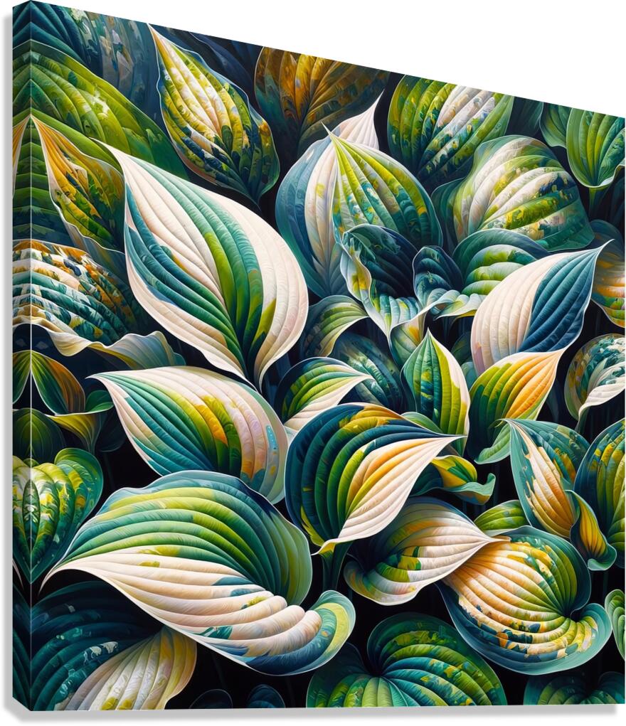 ai artist debra amerson plant artistry hosta copy Canvas Print