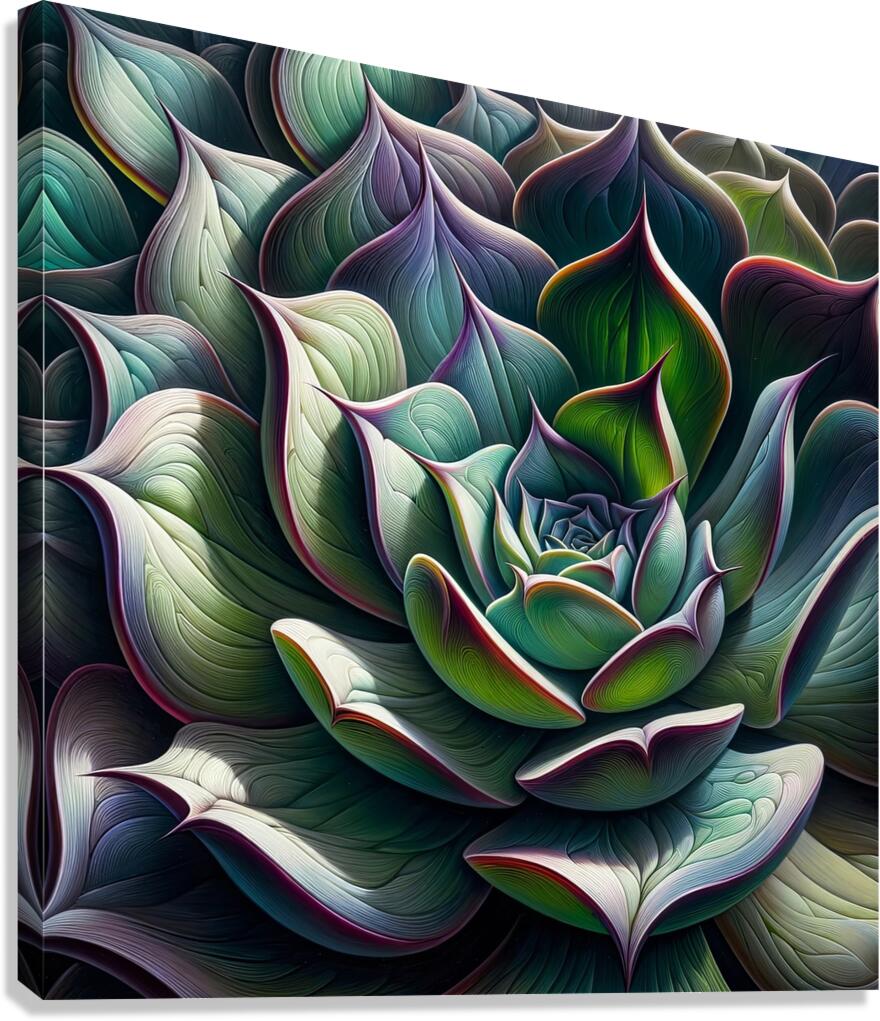 ai artist debra amerson plant artistry purple tip Canvas Print