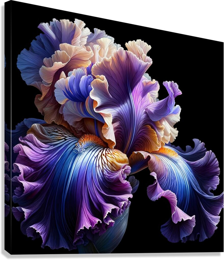 ai artist debra amerson plant artistry purple bea Canvas Print