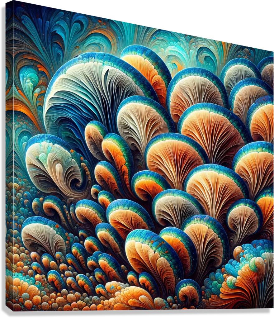 ai artist debra amerson plant artistry abstract b Canvas Print