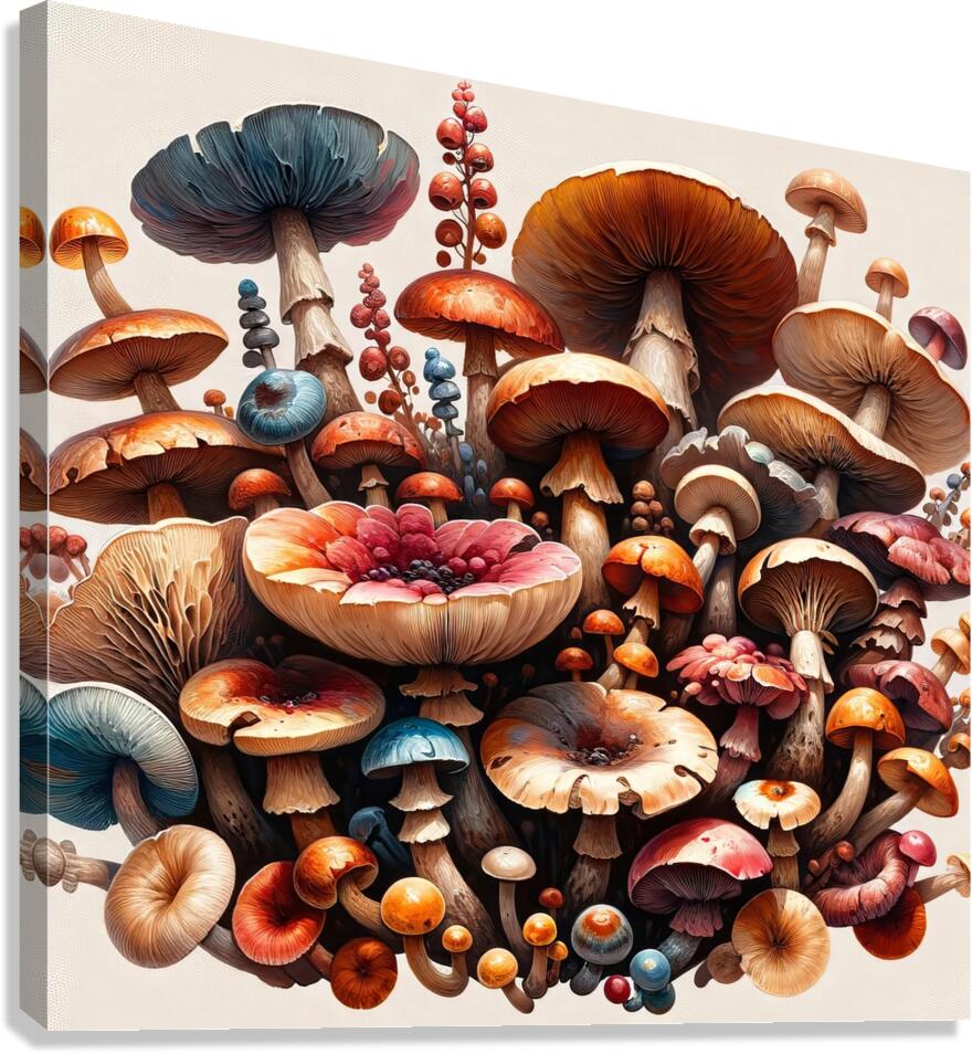 ai artist debra amerson plant artistry mixed mush Canvas Print