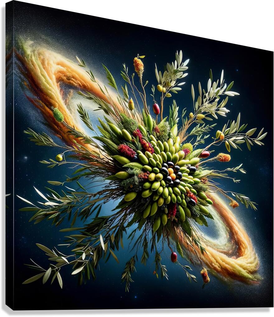 ai artist debra amerson plant artistryolive satur Canvas Print