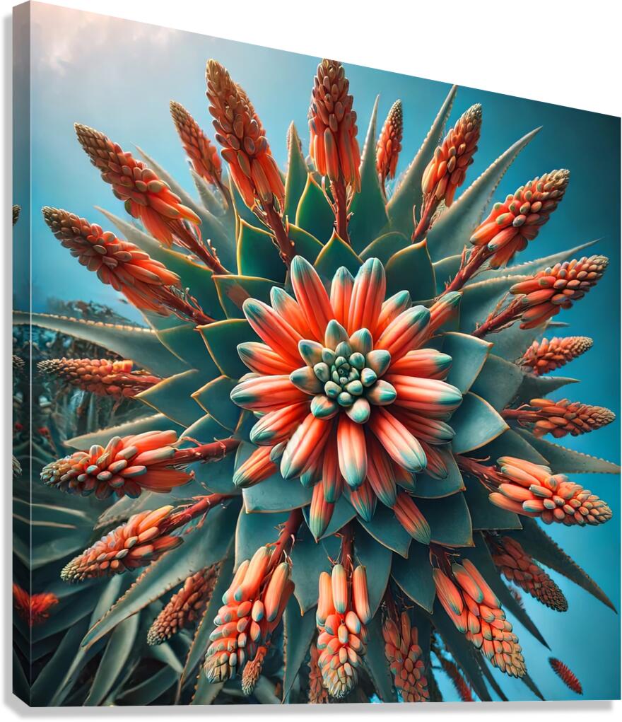 wall art by ai artist debra amerson deeper green  1718631688.0103 Canvas Print