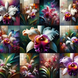 ai artist debra amerson catlea orchids plant arti
