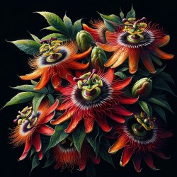 ai artist debra amerson plant artistry red orange