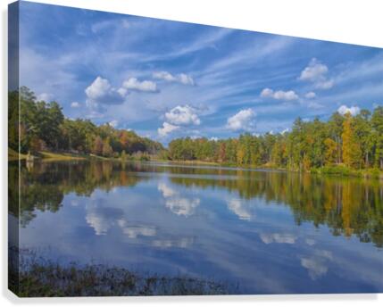 A Sunny Fall Reflection Canvas Print