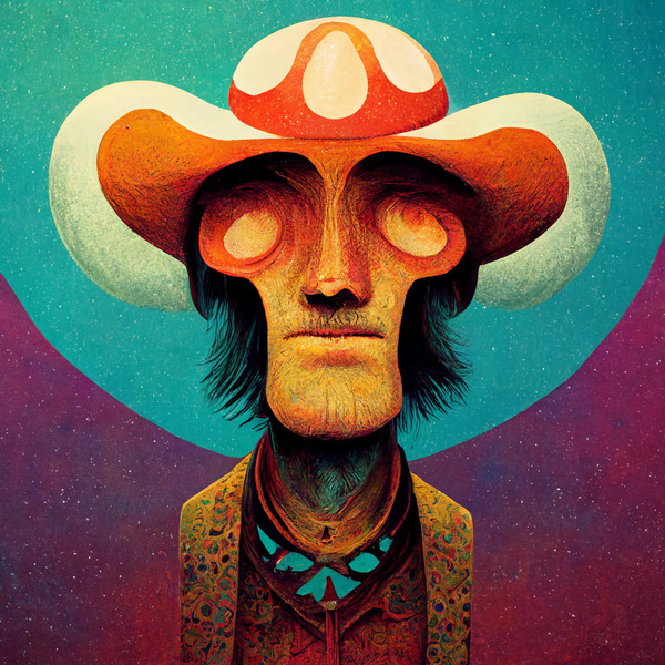 Mushroom Cowboy Print