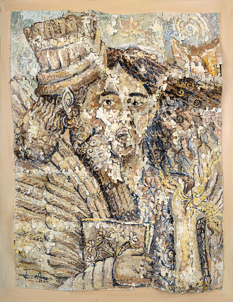 Grido24  x18  acrylics on paper Print