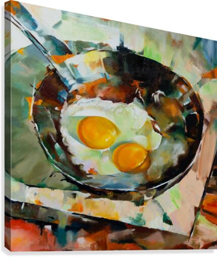 Fried eggs Canvas Print