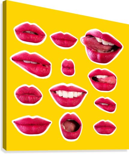 Lips Canvas Print
