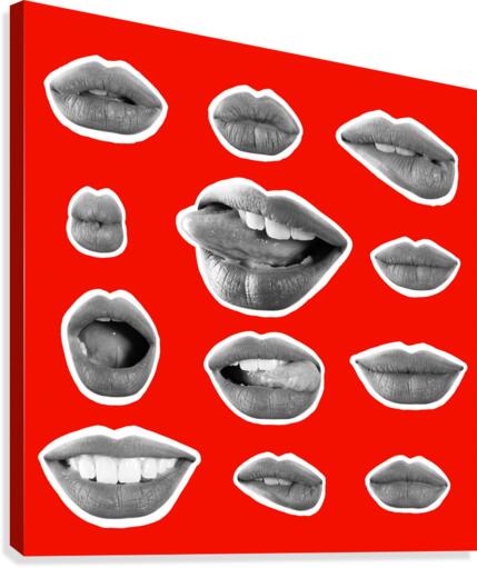 Lips Canvas Print
