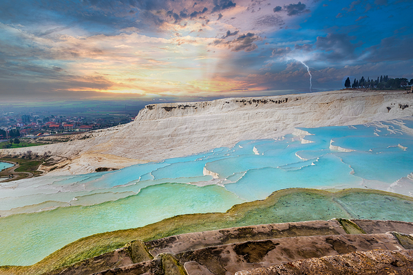Pamukkale White Mountain Print