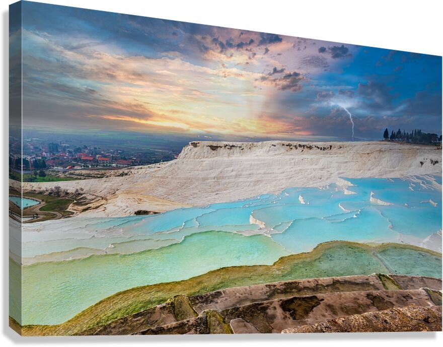 Pamukkale White Mountain Canvas Print