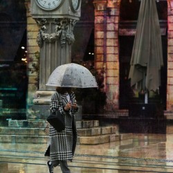 Woman with ubrella