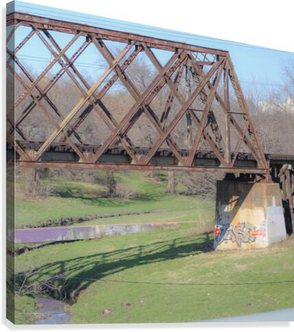 Bridging Between Town and Country Canvas Print