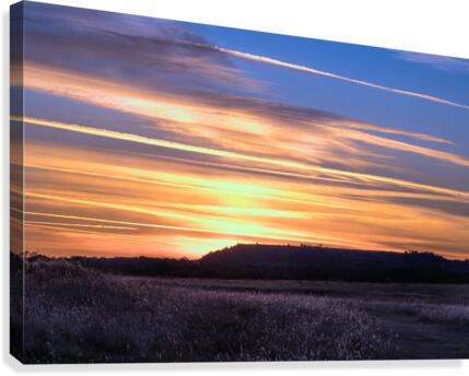 Table Top Mountain Sunset Canvas Print