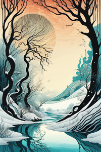 Surreal Romantic Landscape 