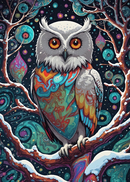 Lovely Owl  2 by Gabriella David