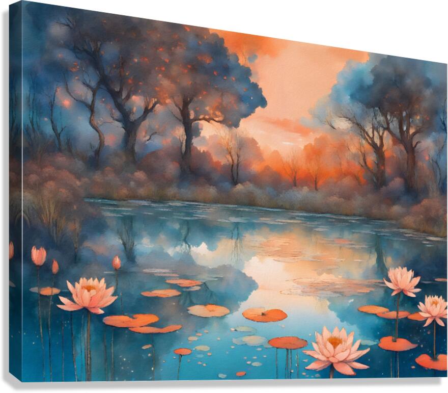 On the Pond 3 Canvas Print
