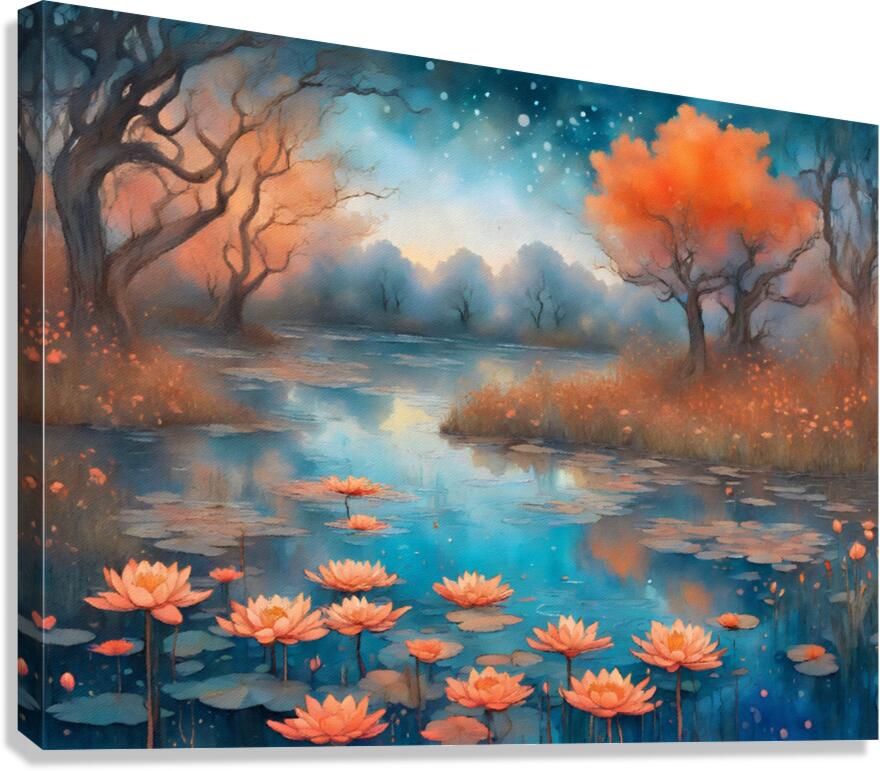 On the Pond 5 Canvas Print