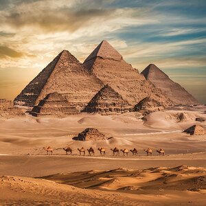   the iconic pyramids of Egypptivating 