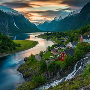  image of the Norwegian Flam region