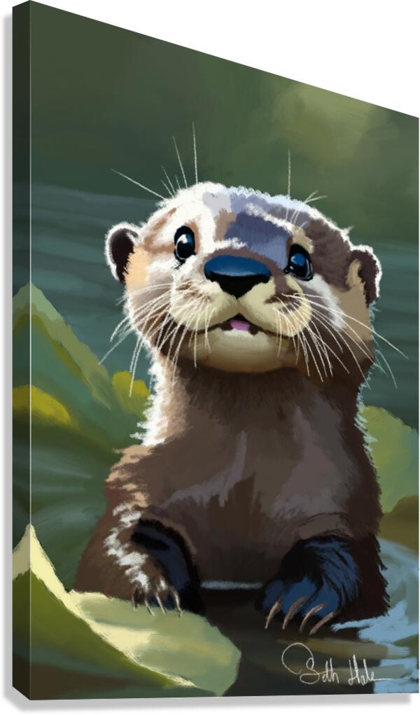 Otter Canvas Print