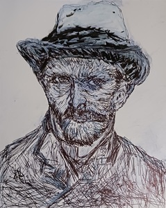 20250807 174917 Vincent Van Gogh pen and ink