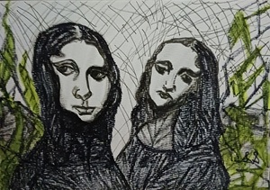 20240828 174009 Mona Lisa  girlfriends in her garden