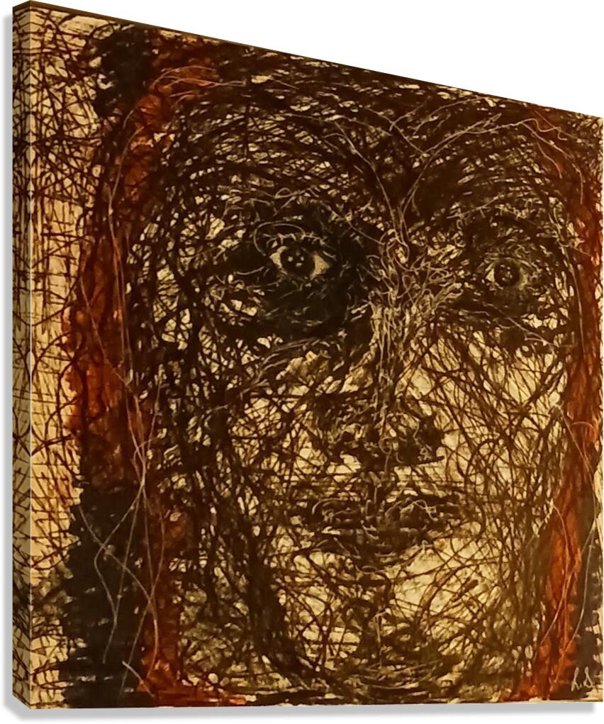 20240320 070822 She sees through web Canvas Print