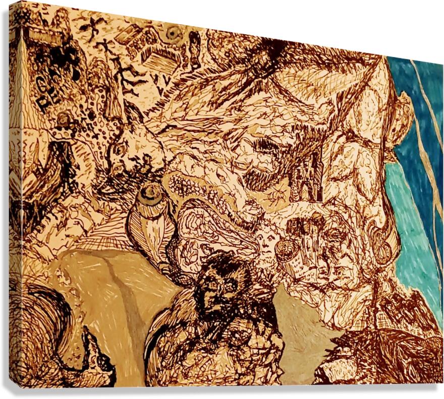 20240326 143918 complicated 4 points of view Canvas Print