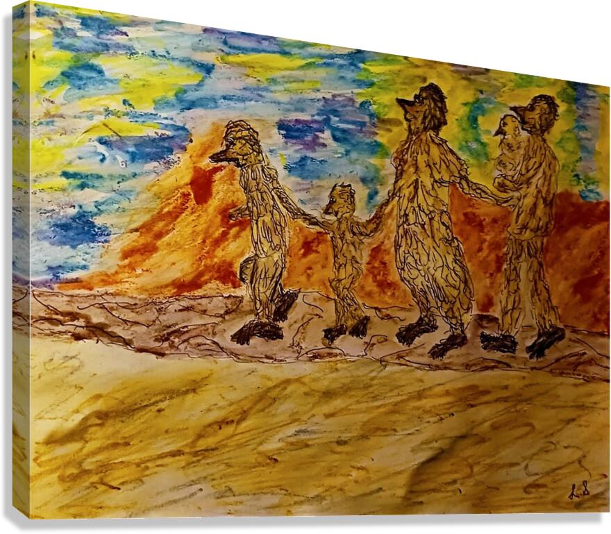 20221107 163510 Happy Creature Family Canvas Print