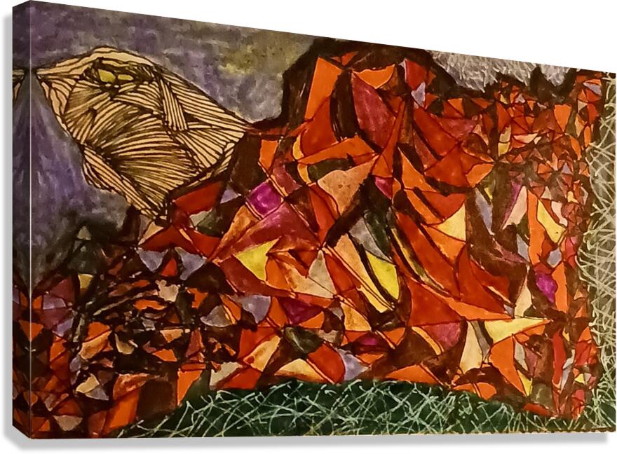 20240424 065216 sea snail emerges from shell Canvas Print